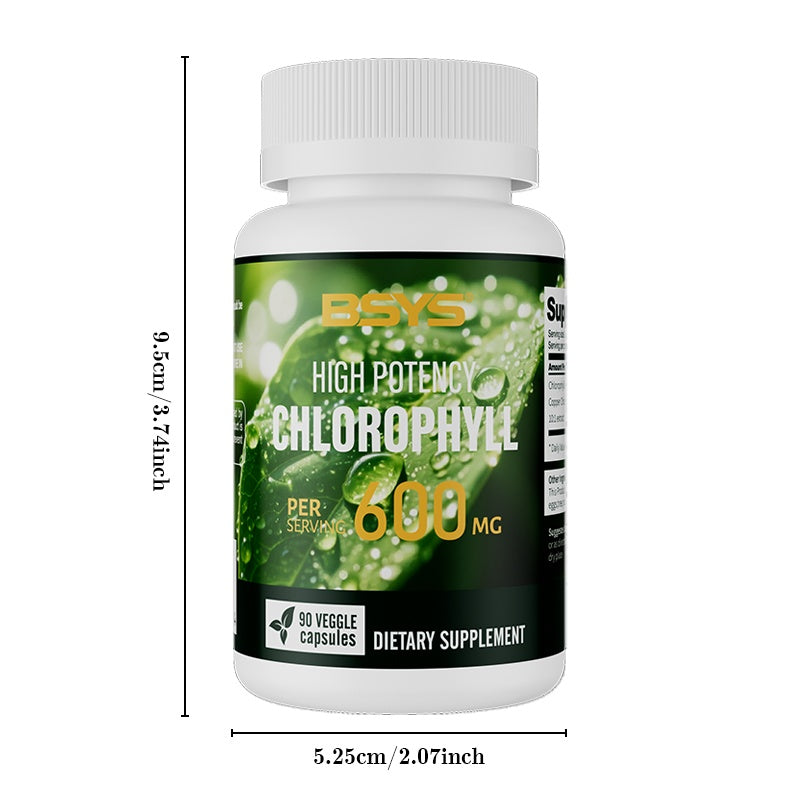 BSYS Chlorophyll Capsules Fat Metabolism Support Aid