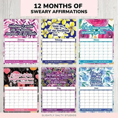 Mental Health Color Calendar Fashion
