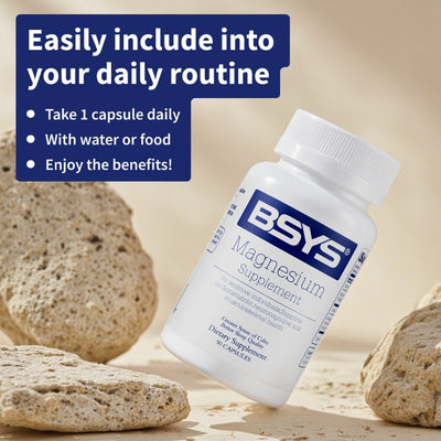 BSYS Magnesium Supplements Sleep & Anxiety Relief Aid