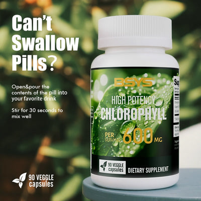 BSYS Chlorophyll Capsules Fat Metabolism Support Aid