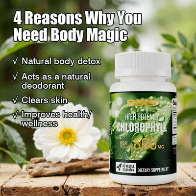 BSYS Chlorophyll Capsules Fat Metabolism Support Aid