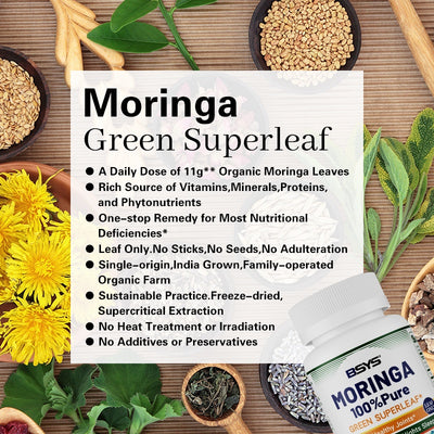 BSYS Moringa Capsules  Antioxidant & Anti-Inflammatory Support