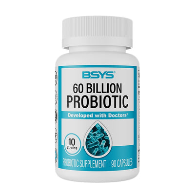 BSYS 60 Billion CFU Probiotic Capsules  Acid-Resistant Stomach-Resistant